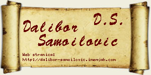 Dalibor Samoilović vizit kartica